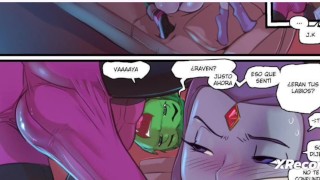 Raven dares beast boy to fuck her tight pussy