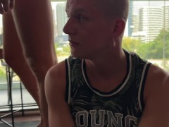 Cuckold watches his girlfriend get fucked by a stranger from the street - 2.50