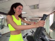 Preview 1 of Quick Sex in the Gym - Risky Public Fuck