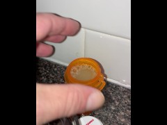 My wife texted from work and told me to thaw out my cum I’ve saved in the freezerr