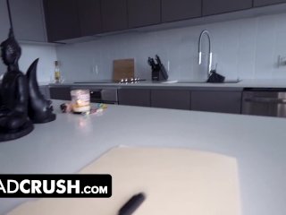 Big Assed Filipino Princess Bribes Her Stepdaddy And Gags On His Thick Cock For Money - DadCrush screenshot number 2