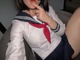 A neighbor with a luxurious body decided to try on a school uniform - Bella Hentaigirl