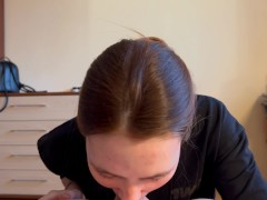 СБЕЖАЛА С УРОКОВ ЧТОБЫ СДЕЛАТЬ ПАРНЮ ПРИЯТНО - Screenshot 5 of 16 - Handjob