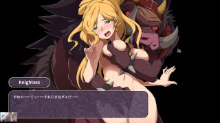 De duivelschat hentai spel - Een sexy blonde hardcore geneukt door gigantische demon