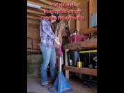 Preview 4 of Horny Cowgirl Rides Hoof Jack and fucks asshole with hoof pick!