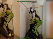 Preview 2 of Workerboy and MX guy in the shower, playing with slime