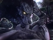 Preview 3 of Werewolf Blowjob