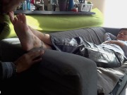 Preview 5 of Worshipping Cat Princess Feet Sexii Feet And Face Smothering (Preview)