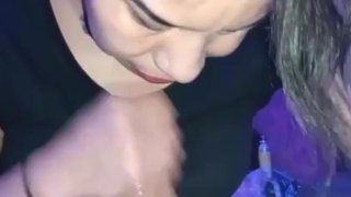 Here Native is sucking my dick until I cum in her mouth real quick