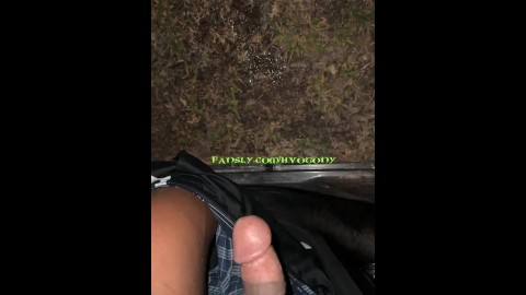 Pissing with a hard dick boner