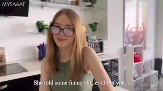 Nerdy Teen Stepdaughter's Cumming of Age - Honey Hayes -