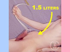 Bladder Training Time! 1.5 Liters (Pissing made me Cum) - Preview