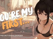 Preview 1 of "You're My First..." Making Your Cute, Petite Girlfriend Cum for the First Time | ASMR Audio Rolepla