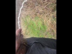 Pissing on the path