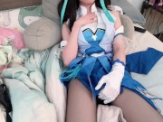 Preview 1 of Chinese sissy in cosplay masturbate herself