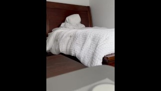 Bed jerk off cum on desk