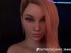 Sexy Cyberpunk Breast Expansion & Hourglass Transformation