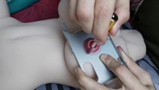 Nipple repair, nipple painting, doll restyling, doll update, new boobs