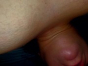 Preview 2 of He fucks my face and my hairy pussy to make me squirt, then cums on my tits and tongue