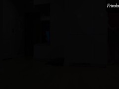 Slutty wife fucked the delivery guy next to her husband. Then he showed her how to fuck hard.