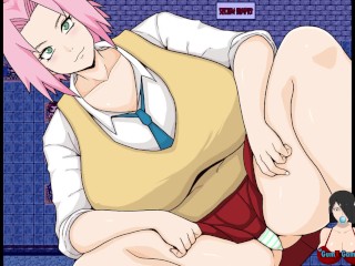 Sakura Hentai Všechny Sexuální Scény v Busty Ninjas Part-4