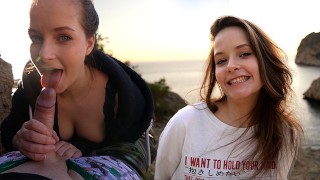 MALLORCA Vlog Part II Blowjob HUGE FACIAL On A Public Beach