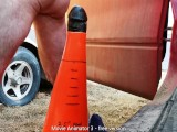 Private Video, Taking XL Cone Toy Mod Outdoors at Work Alone