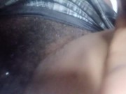 Preview 2 of AMATEURE EBONY MILF CLOSE UP MASTERBATE EXPOSE PINK PUSSY