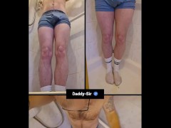 Pissing in boxers on to my white socks - Screenshot 10 of 16 - Boxer Shorts