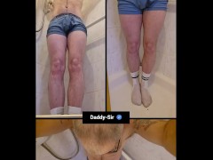 Pissing in boxers on to my white socks - Screenshot 13 of 16 - Foot