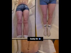 Pissing in boxers on to my white socks - Screenshot 16 of 16 - White Socks