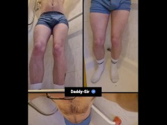 Pissing in boxers on to my white socks - Screenshot 4 of 16 - Boxer Briefs