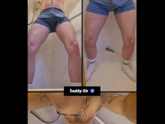 Pissing in boxers on to my white socks - Screenshot 8 of 16 - Foot