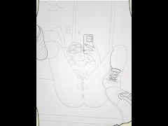 Misha masturbating in front of the mirror 🧡 - Screenshot 1 of 16 - Girl Masturbating