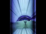 Muscled jock caught jerking off in my tanning bed