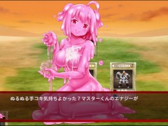 【#02 サキュバスデュエル実況(体験版)】爆乳スライム娘達に太ももコキやパイズリで射精させられまくり・・・(遊戯王似のカードゲームアニメーション同人エロゲー)