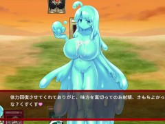 【#02 サキュバスデュエル実況(体験版)】爆乳スライム娘達に太ももコキやパイズリで射精させられまくり・・・(遊戯王似のカードゲームアニメーション同人エロゲー) - Screenshot 5 of 16 - Hentai