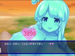 【#02 サキュバスデュエル実況(体験版)】爆乳スライム娘達に太ももコキやパイズリで射精させられまくり・・・(遊戯王似のカードゲームアニメーション同人エロゲー) - Screenshot 8 of 16 - Hentai Anime