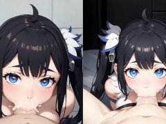 Big tits Hestia shows off her pussy and more