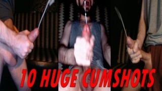 Cumshot compilation Part 3. 10 HUGE MASSIVE CUMSHOTS