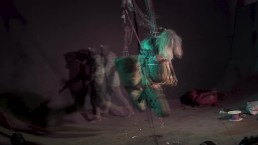 shibari hook suspension - TATTOO couple Bondage in the air