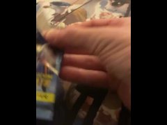 Opening a Pack of Trading Cards