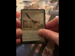 Opening a Pack of Trading Cards