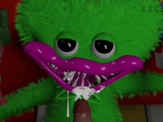 Poppy Play Time - new Character the GreenMan Blowjob
