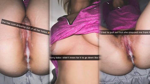 Snapchat Video of Cheating 19 Years old Hot Broken Slut