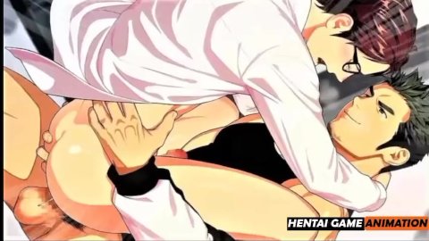 Me folla sin el vestuario con su gran polla Black | HENTAI GAY YAOI ANIMADO