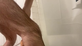 Furry femboy dildo riding