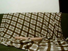fucks her hole with new toys. A huge vibrator enters the anus of this cute tranny. part 1