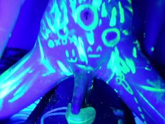 Trans Girl Fucked By Glow In The Dark Monster Cock