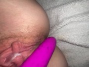 Preview 1 of destroying my pussy with my pink vibrator